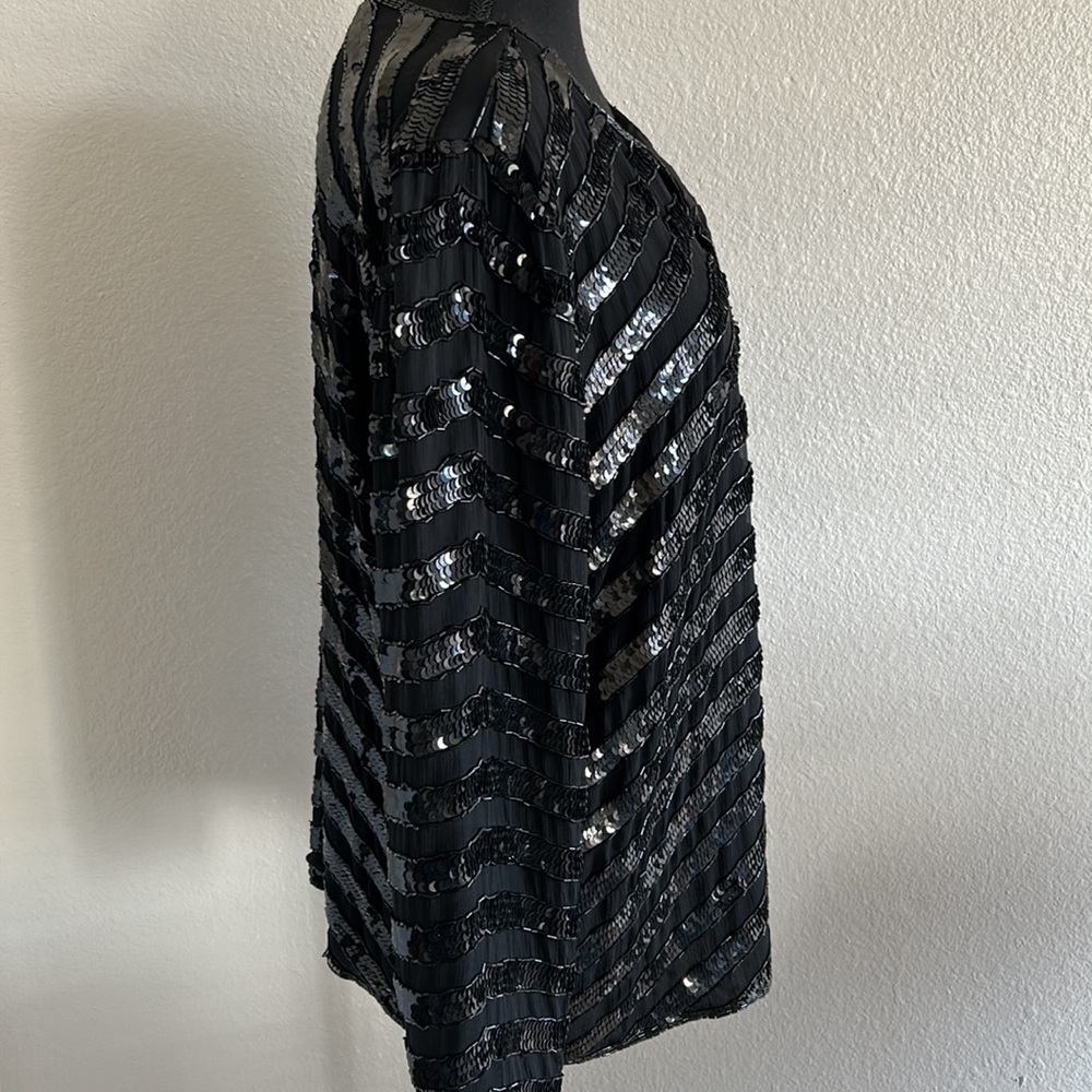 Vintage Black Beaded Formal Jacket - Picture 4 of 8